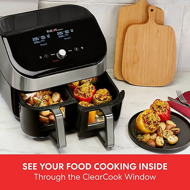 Instant Vortex Plus Dual Drawer Air Fryer with ClearCook 140-3126-01-UK