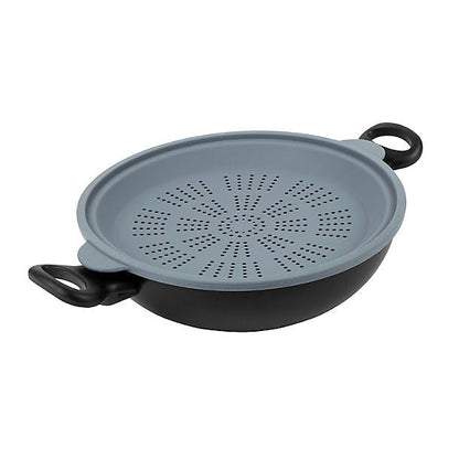 Prestige Nadiya Loves 4-in-1 Wok Set with Steamer and Glass Lid 26cm