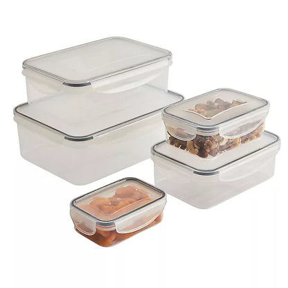 5 Lakeland Clip Rectangular Nestable Storage Containers