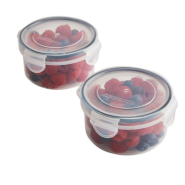 2 Lakeland Clip Snack Boxes 400ml