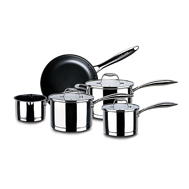 Lakeland 5-Piece Stainless Steel Pan Set