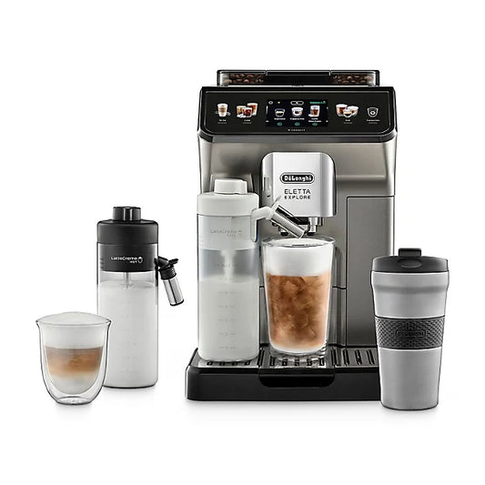 De’Longhi Eletta Explore Bean-to-Cup Coffee Machine with Cold Brew ECAM450.86.TB