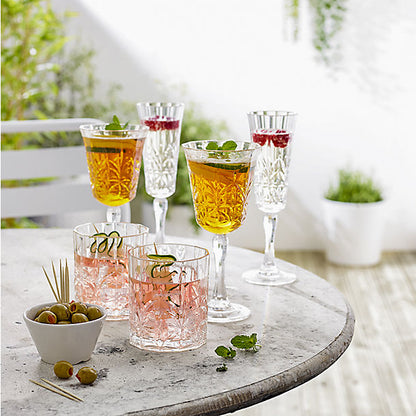 Crystal-Look Acrylic Tumblers – Set of 4