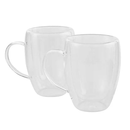 Double-Wall Glass Mugs Large 300ml